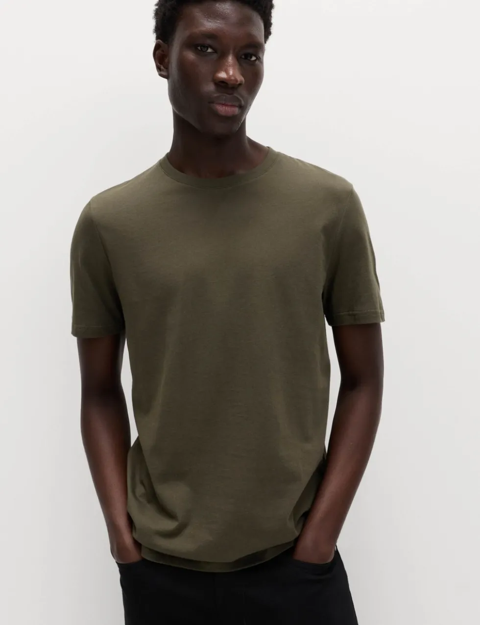 Regular Fit Pure Cotton Crew Neck T-Shirt