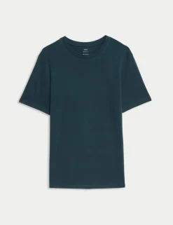Regular Fit Pure Cotton Crew Neck T-Shirt