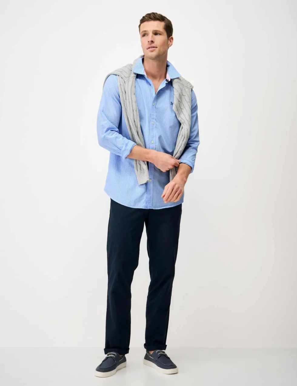 Regular Fit Pure Cotton Check Oxford Shirt