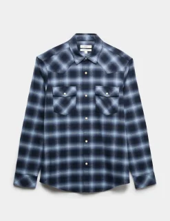 Regular Fit Pure Cotton Checked Flannel Shirt