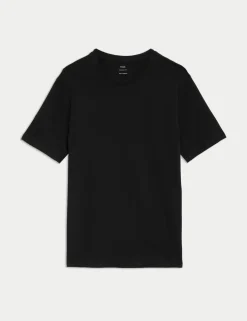 Regular Fit Pure Cotton Crew Neck T-Shirt