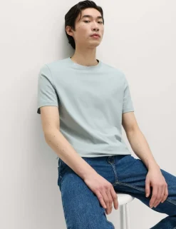 Regular Fit Pure Cotton Crew Neck T-Shirt