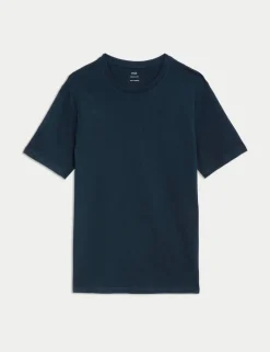 Regular Fit Pure Cotton Crew Neck T-Shirt