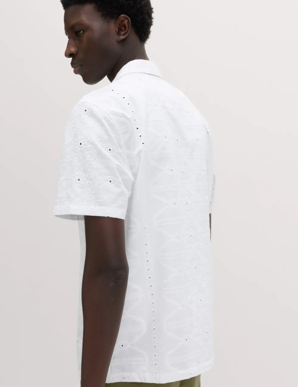 Regular Fit Pure Cotton Embroidered Shirt