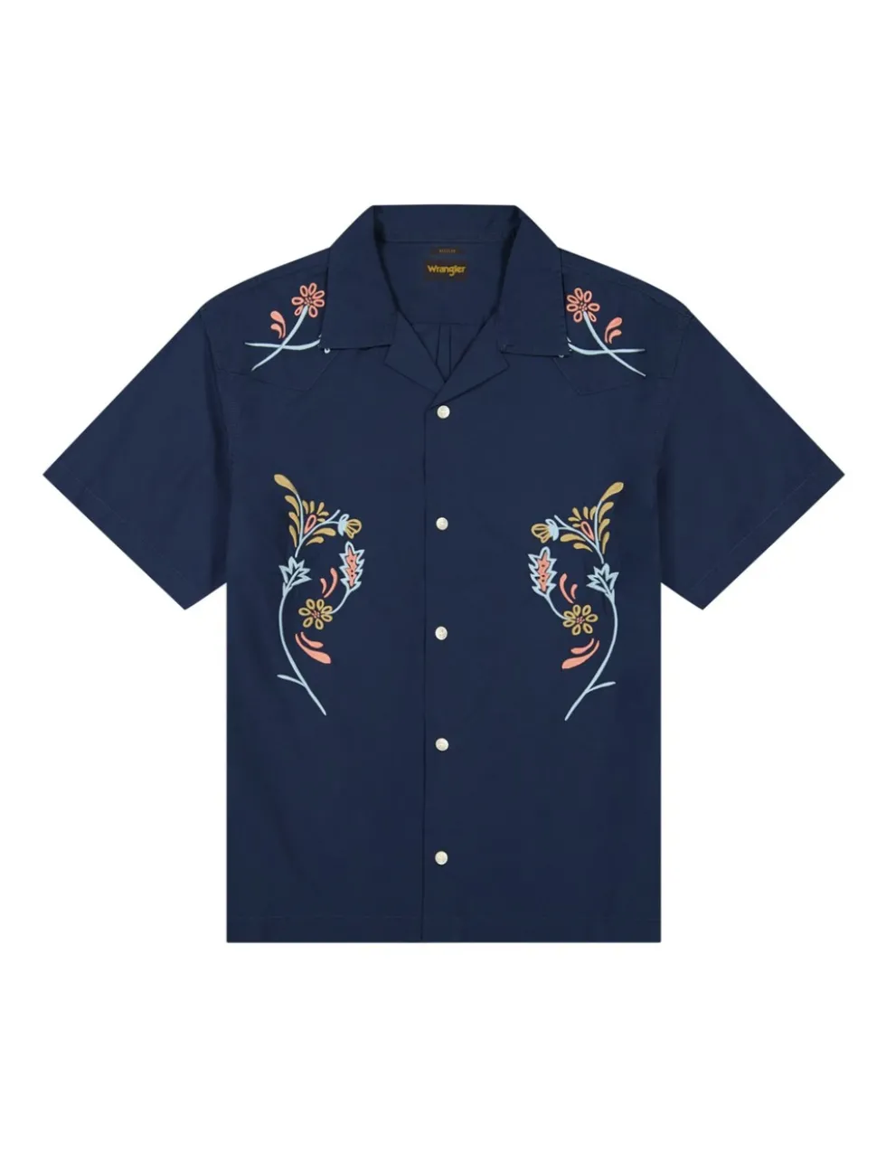 Regular Fit Pure Cotton Floral Short Sleeve Shirt