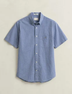 Regular Fit Pure Cotton Gingham Oxford Shirt