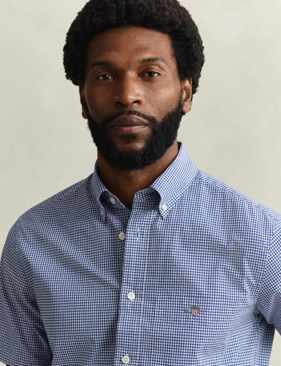 Regular Fit Pure Cotton Gingham Oxford Shirt