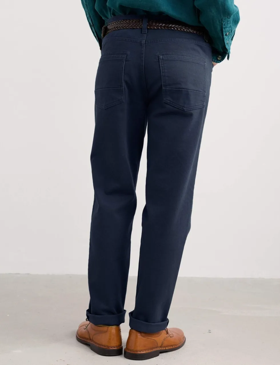 Regular Fit Pure Cotton Lightweight Trousers