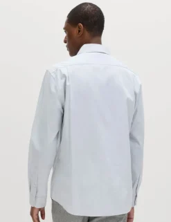 Regular Fit Pure Cotton Marl Shirt