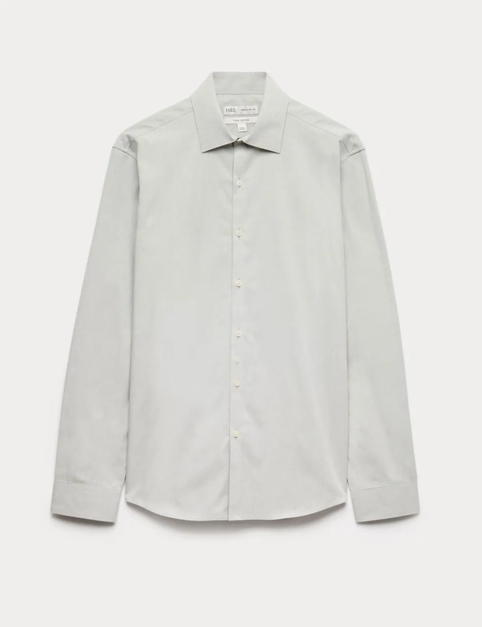 Regular Fit Pure Cotton Marl Shirt