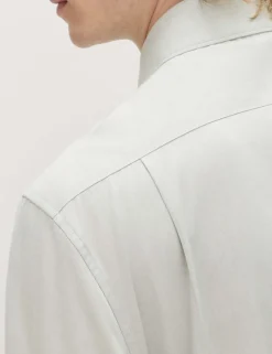 Regular Fit Pure Cotton Marl Shirt