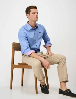 Regular Fit Pure Cotton Striped Poplin Shirt