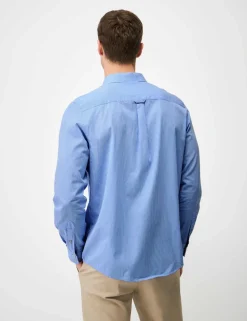 Regular Fit Pure Cotton Striped Poplin Shirt