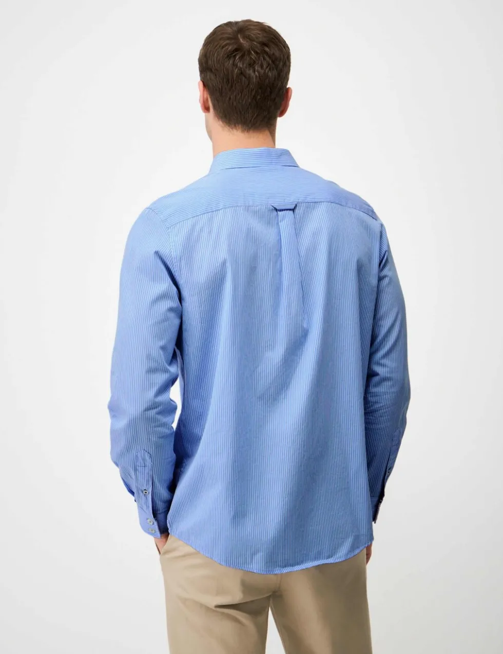 Regular Fit Pure Cotton Striped Poplin Shirt