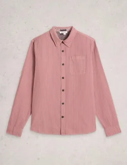 Regular Fit Pure Cotton Striped Shirt