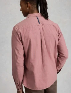 Regular Fit Pure Cotton Striped Shirt