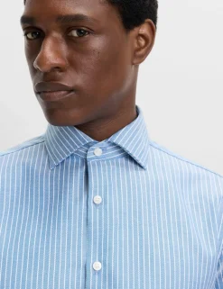 Regular Fit Pure Cotton Striped Luxury Shirt