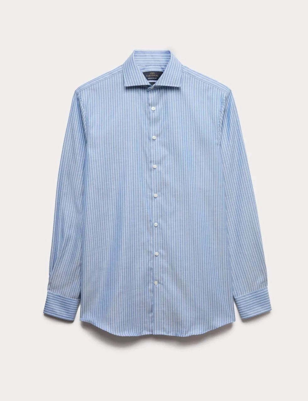 Regular Fit Pure Cotton Striped Luxury Shirt