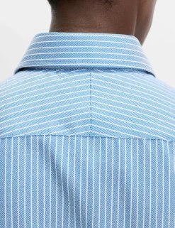 Regular Fit Pure Cotton Striped Luxury Shirt