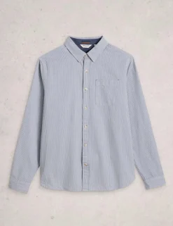 Regular Fit Pure Cotton Striped Shirt