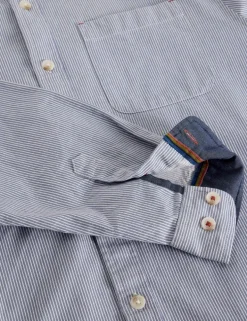 Regular Fit Pure Cotton Striped Shirt