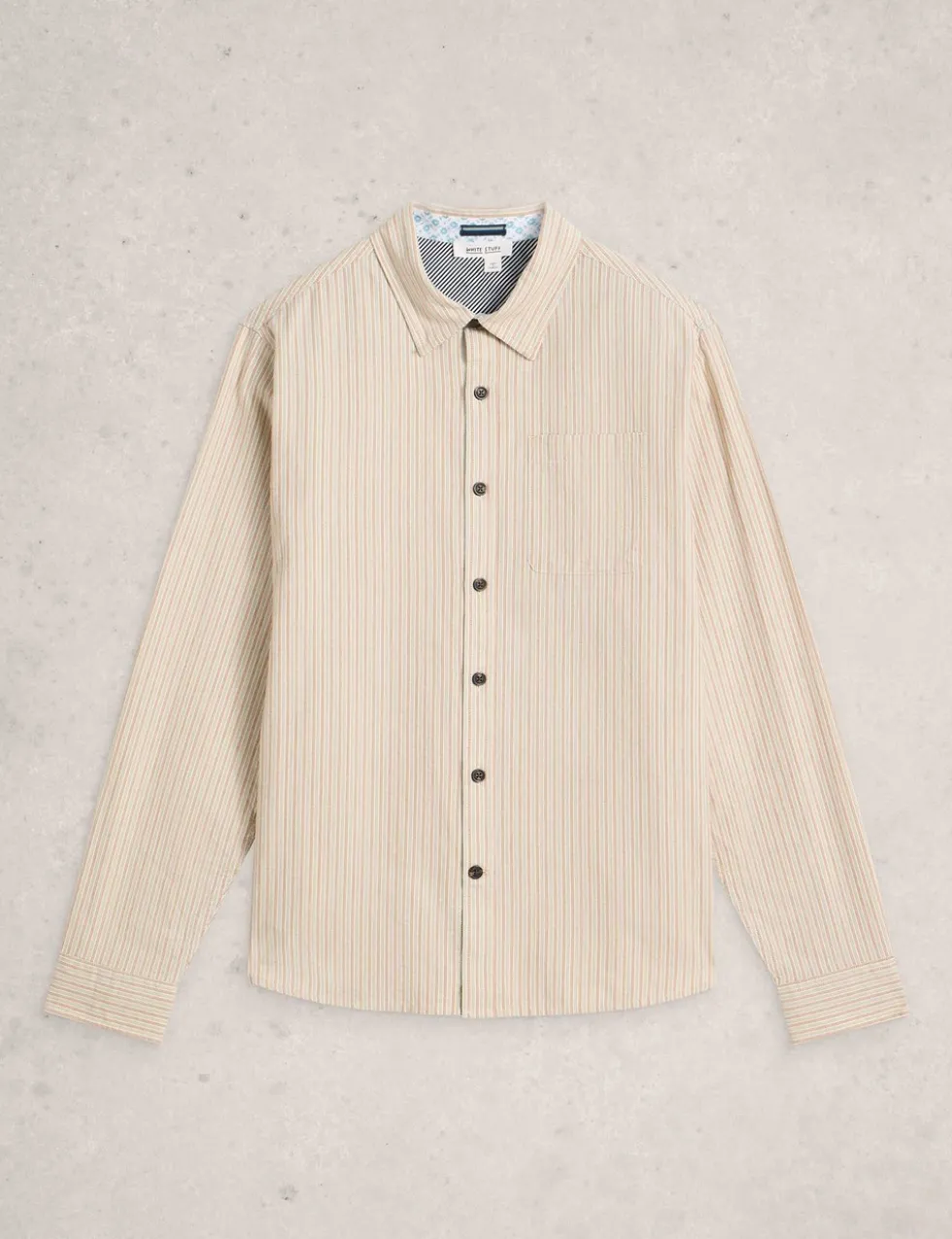 Regular Fit Pure Cotton Striped Shirt