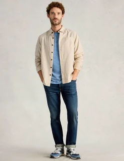 Regular Fit Pure Cotton Striped Shirt