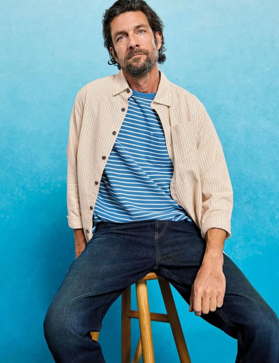 Regular Fit Pure Cotton Striped Shirt