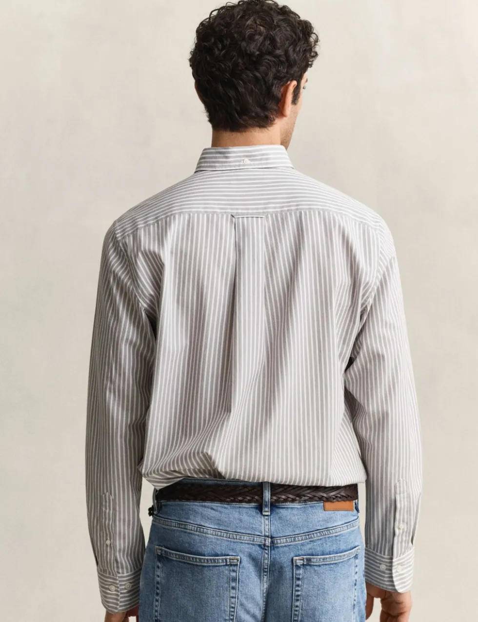 Regular Fit Pure Cotton Striped Oxford Shirt