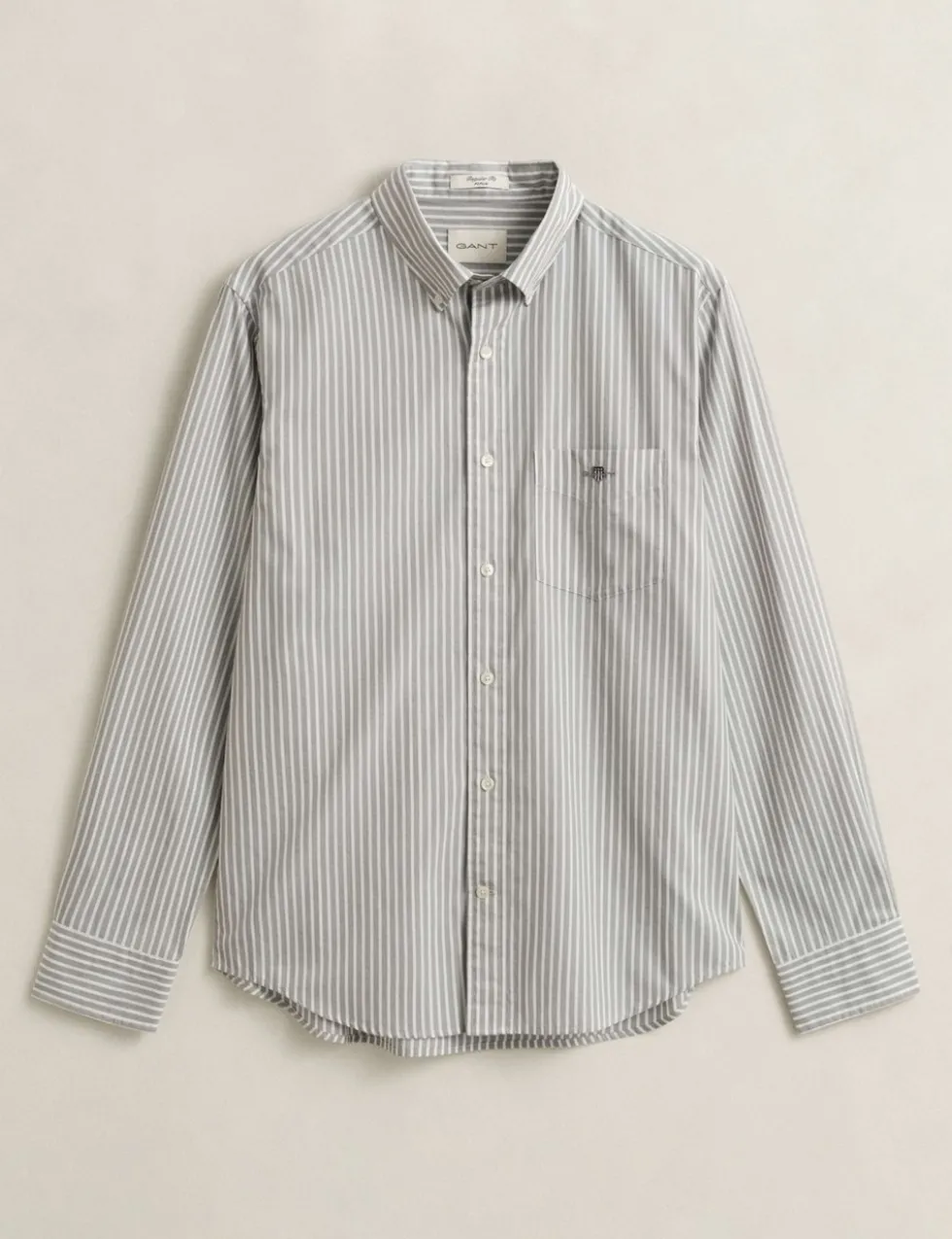 Regular Fit Pure Cotton Striped Oxford Shirt
