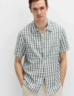 Regular Fit Pure Cotton Short Sleeve Shirt