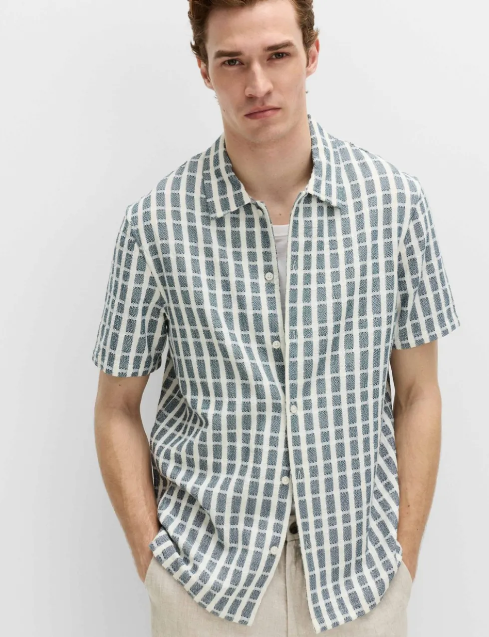 Regular Fit Pure Cotton Short Sleeve Shirt