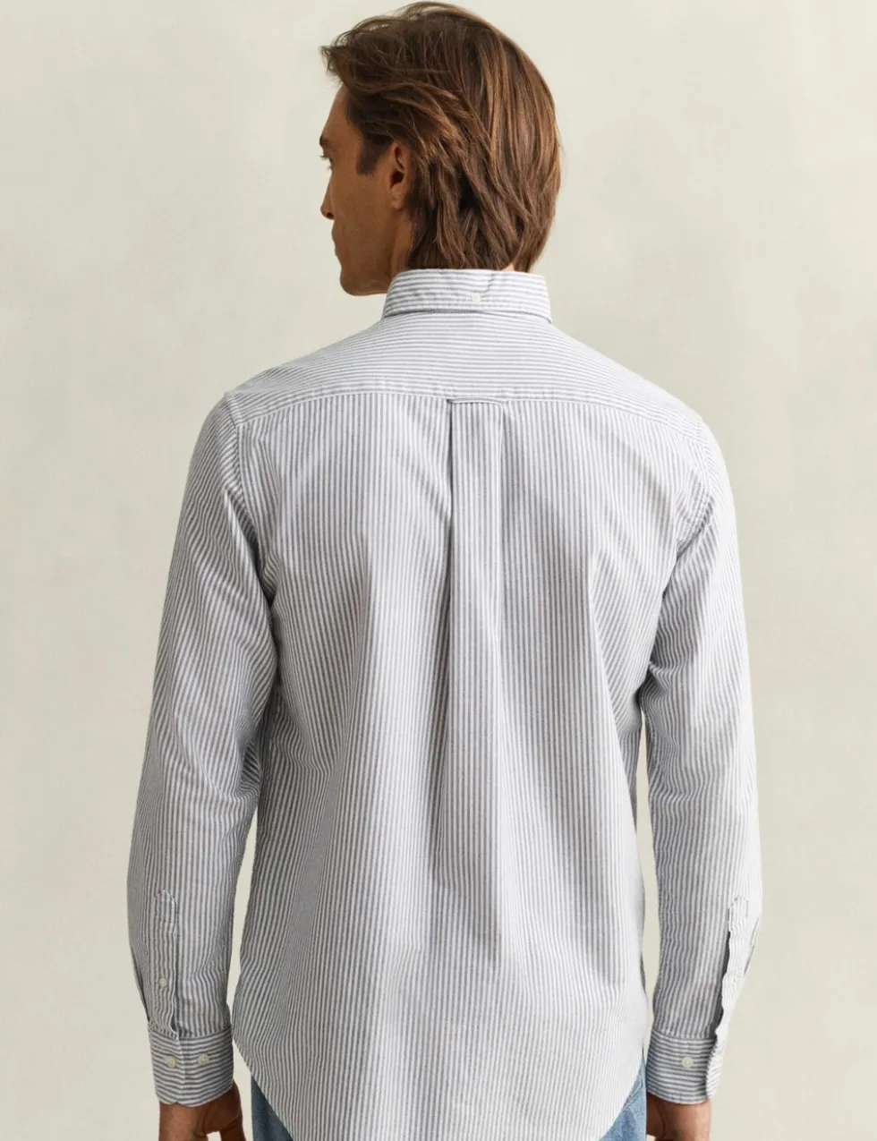 Regular Fit Pure Cotton Striped Oxford Shirt