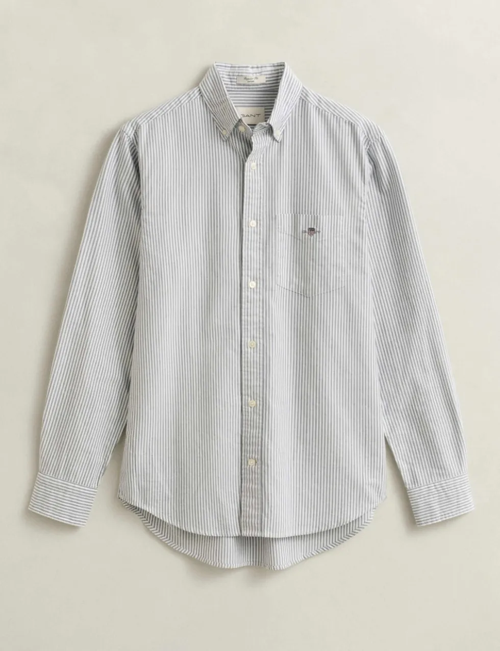 Regular Fit Pure Cotton Striped Oxford Shirt