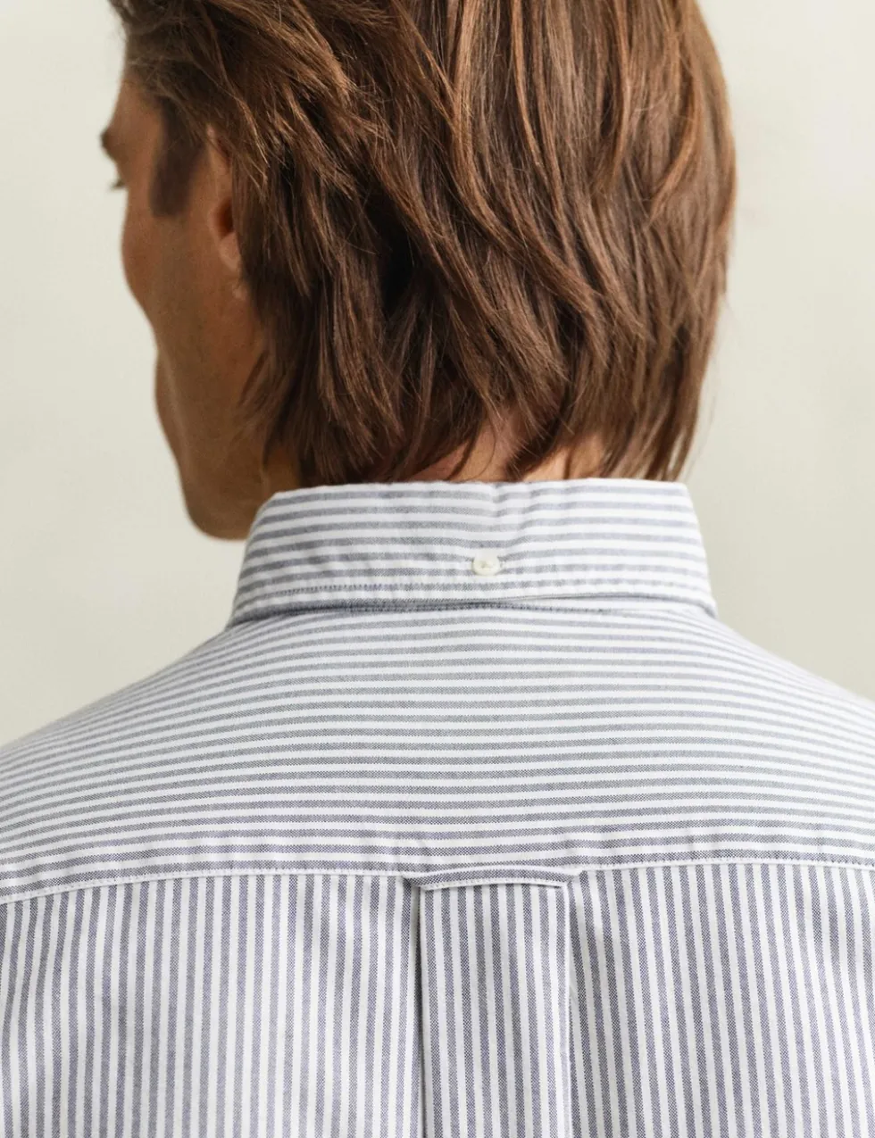 Regular Fit Pure Cotton Striped Oxford Shirt