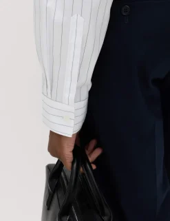 Regular Fit Pure Cotton Striped Shirt