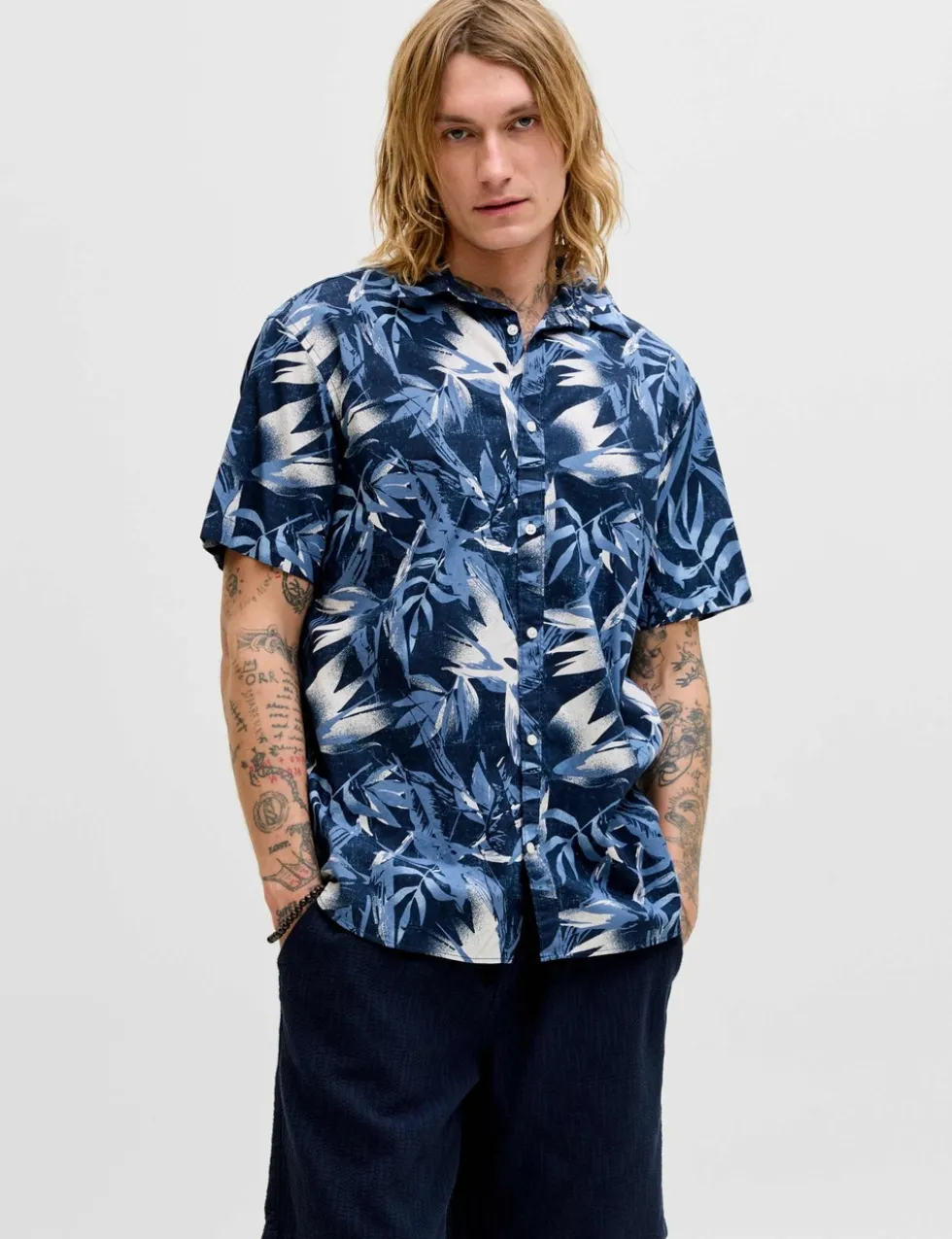 Regular Fit Pure Cotton Short Sleeve Hawaiian Shirt