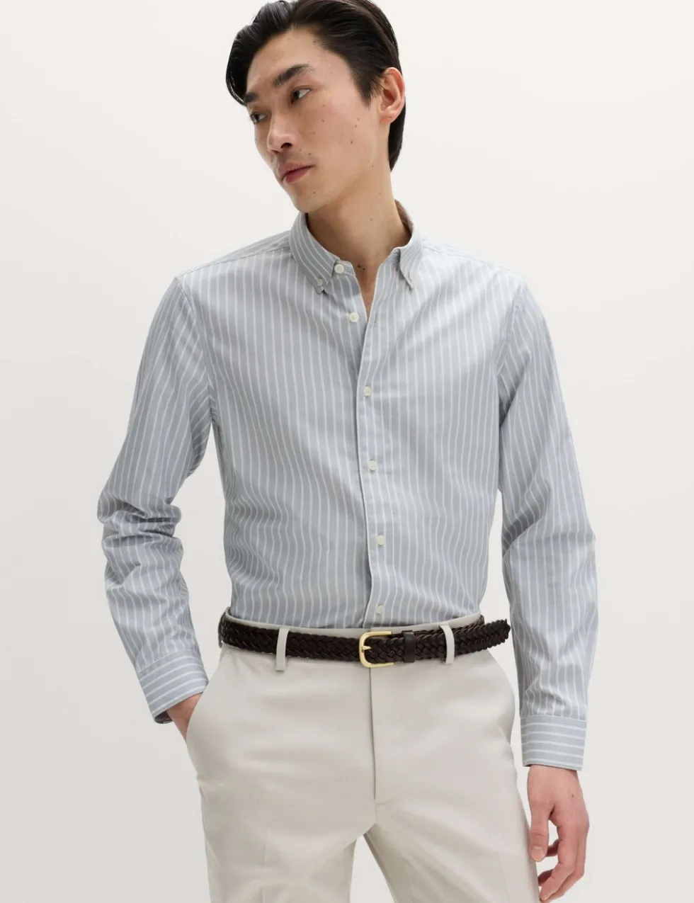 Regular Fit Pure Cotton Striped Shirt