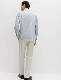 Regular Fit Pure Cotton Striped Shirt