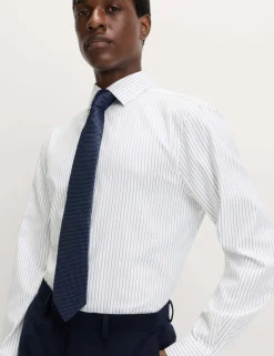 Regular Fit Pure Cotton Striped Luxury Shirt