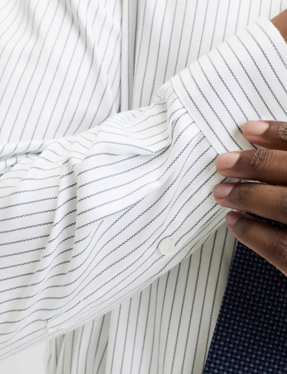 Regular Fit Pure Cotton Striped Luxury Shirt