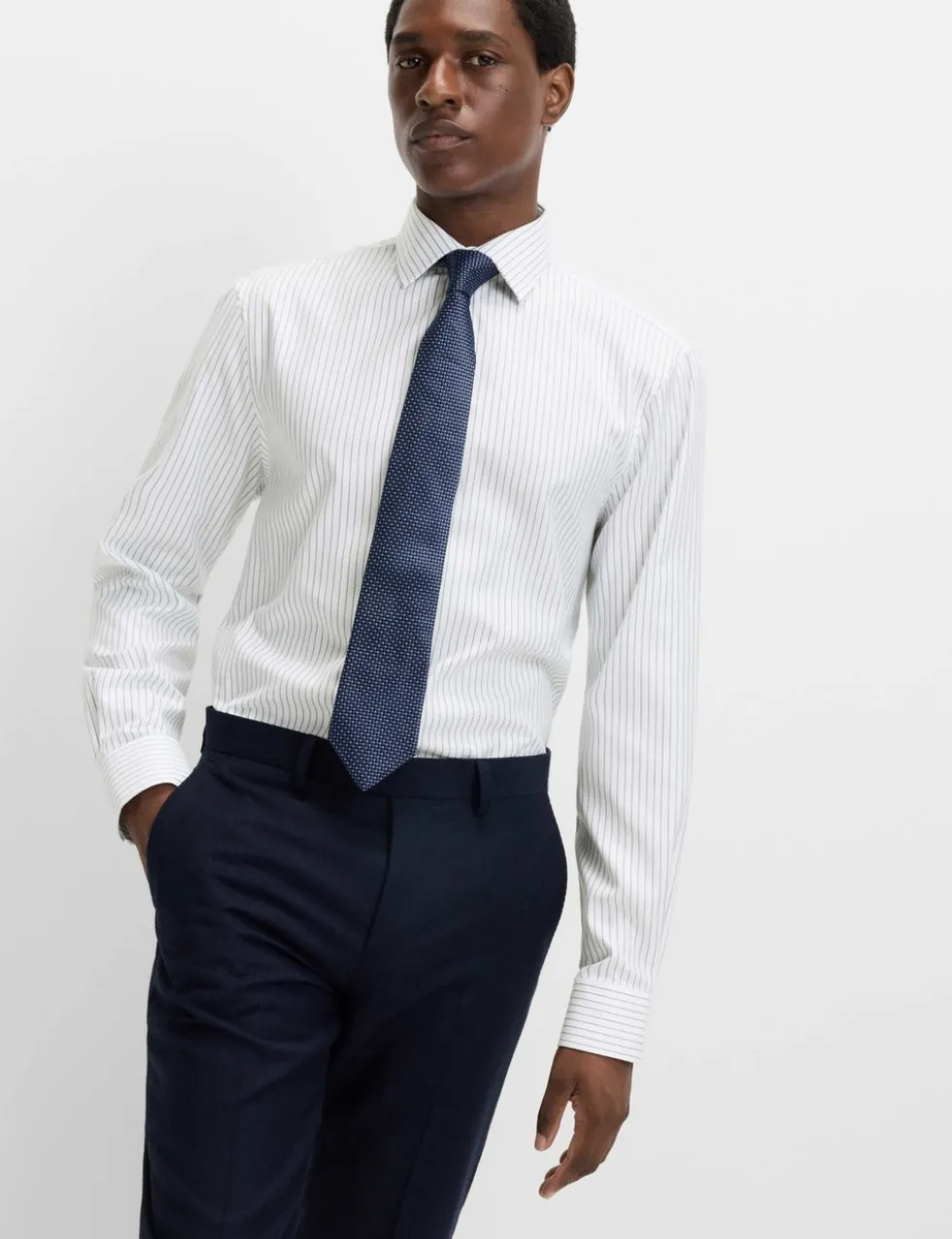 Regular Fit Pure Cotton Striped Luxury Shirt