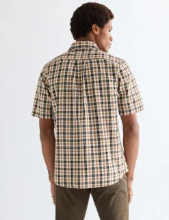Regular Fit Pure Cotton Short Sleeve Shirt