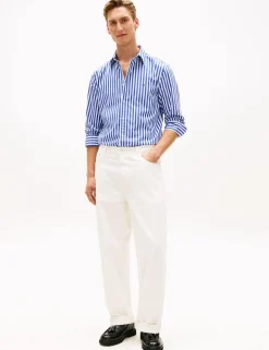 Regular Fit Pure Cotton Striped Shirt
