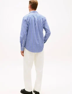 Regular Fit Pure Cotton Striped Shirt