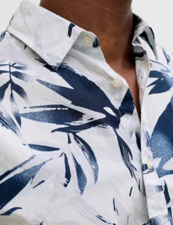 Regular Fit Pure Cotton Short Sleeve Hawaiian Shirt