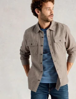 Regular Fit Pure Cotton Textured Shirt