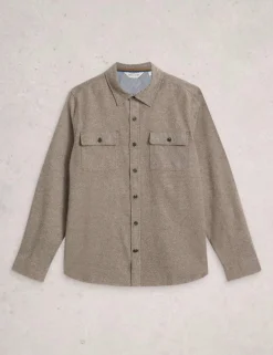 Regular Fit Pure Cotton Textured Shirt