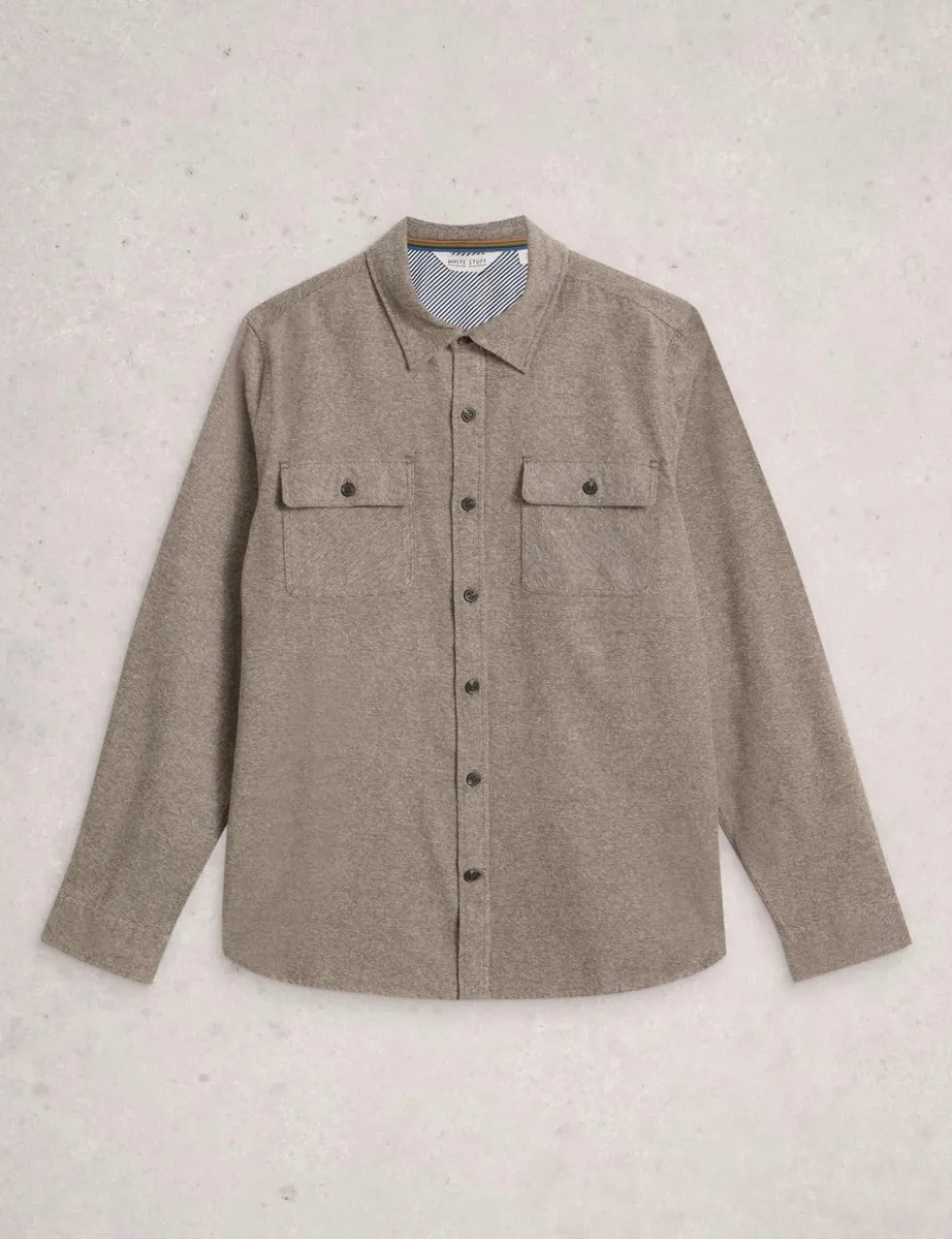 Regular Fit Pure Cotton Textured Shirt