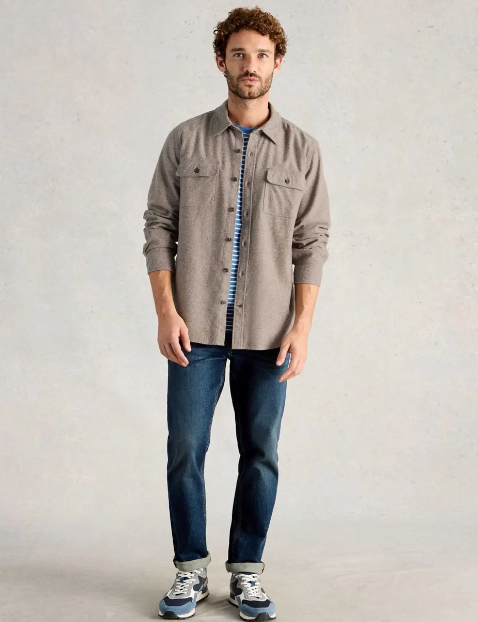 Regular Fit Pure Cotton Textured Shirt